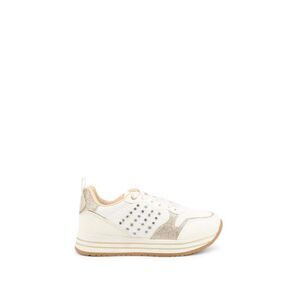 Shone  Diamond Wedge Sneakers White